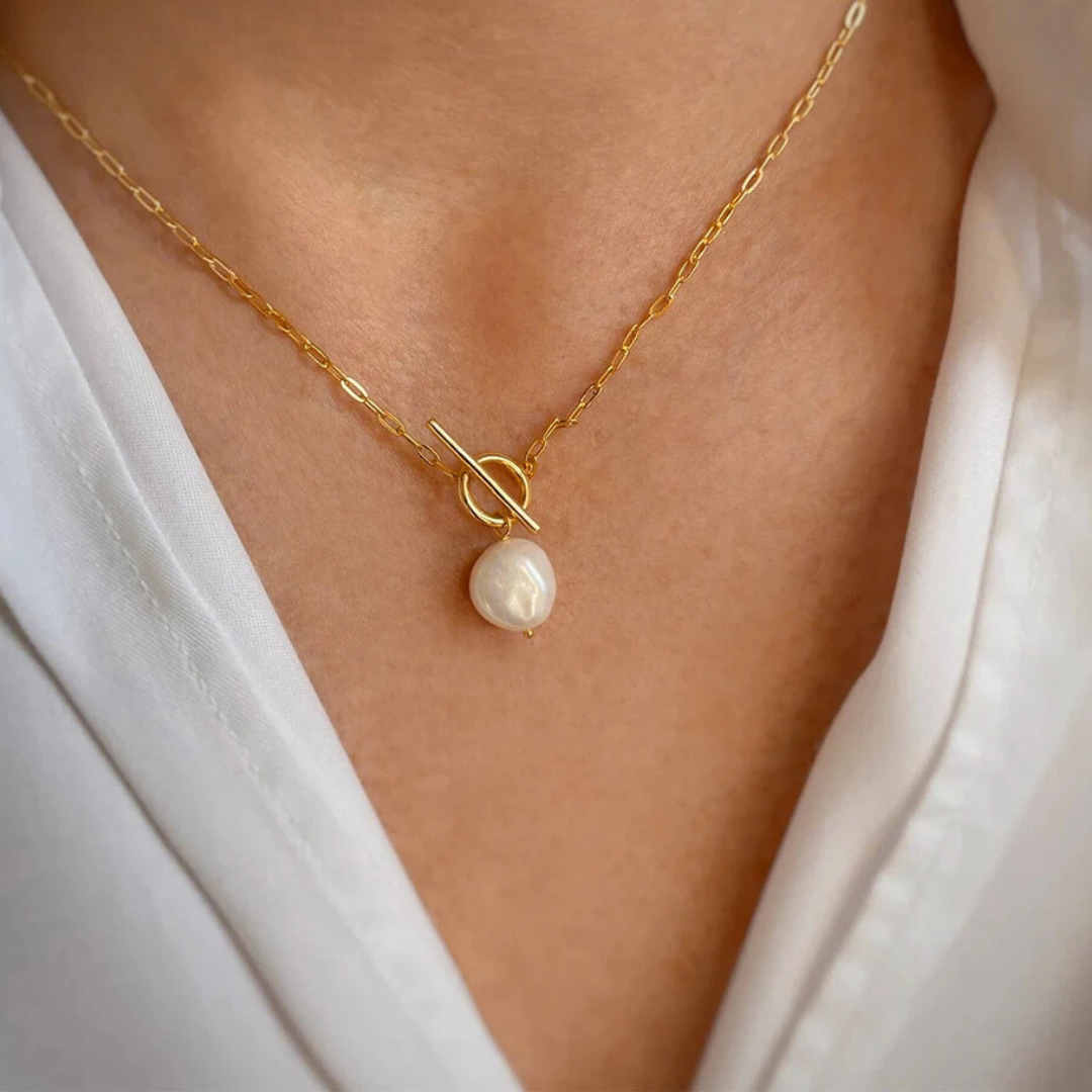 Hope Pearl Chain Necklace