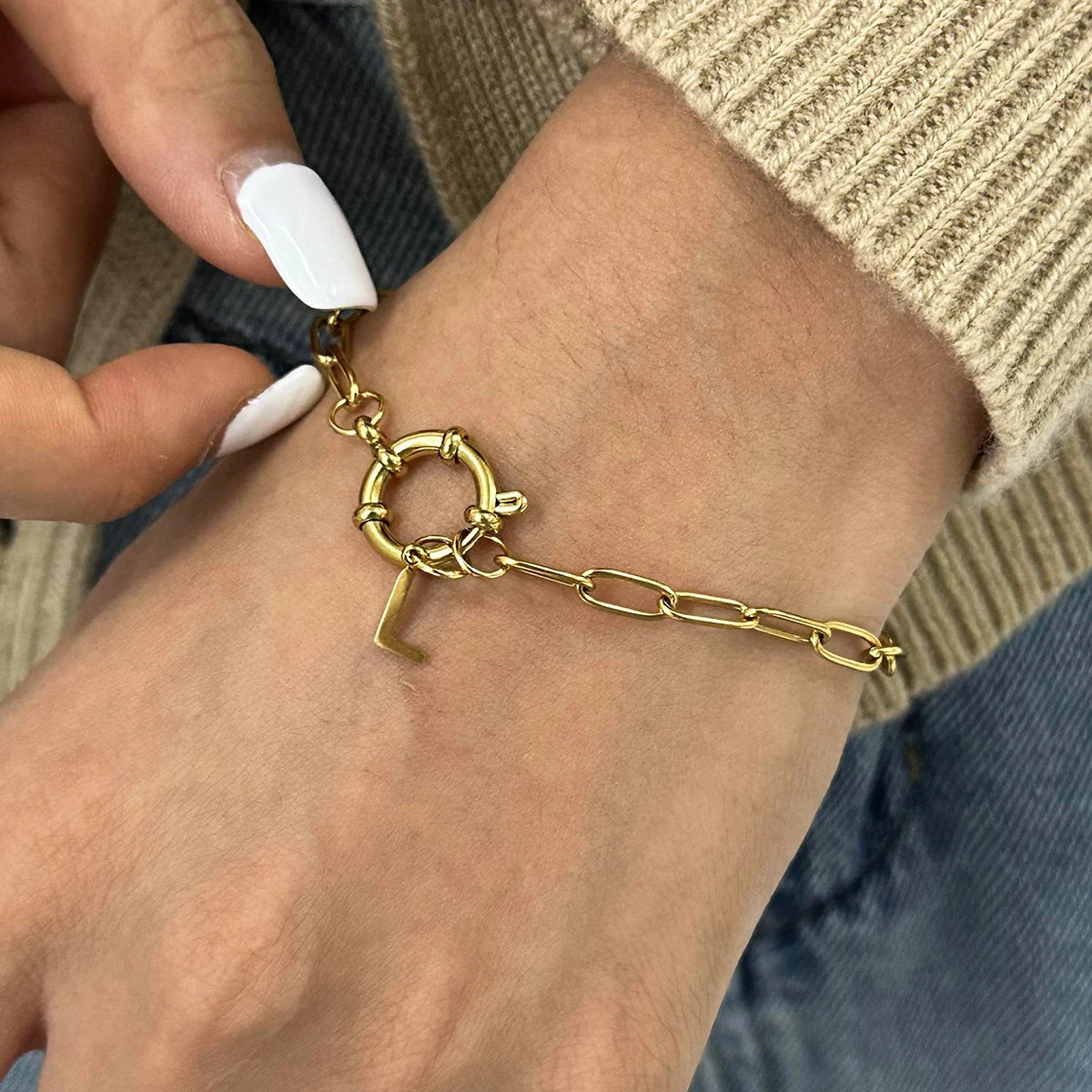 Millie Initial Chain Bracelet