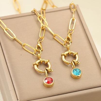 Kate Birthstone Chain Necklace