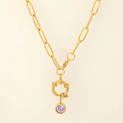 Kate Birthstone Chain Necklace