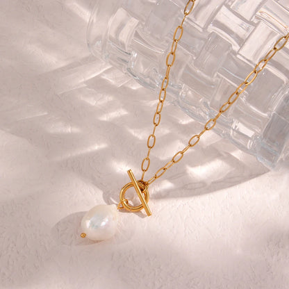 Hope Pearl Chain Necklace