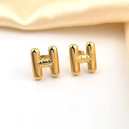 Faith Initial Balloon Stud Earring